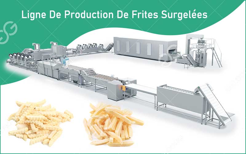 Processus De La Ligne De Production De Frites Surgelées