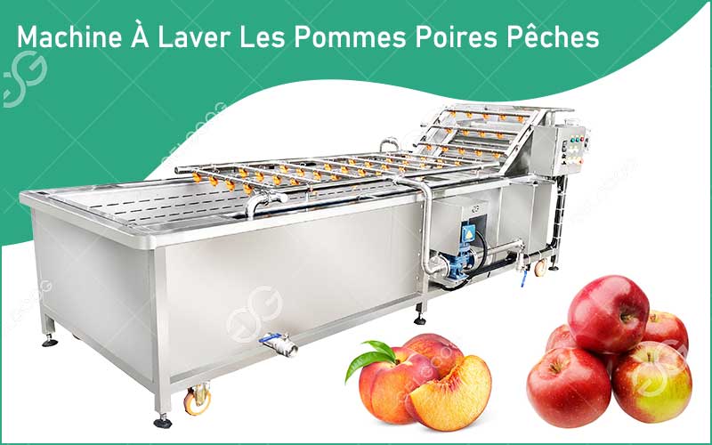 Principe De Fonctionnement De La Machine À Laver Les Pommes À Bulles