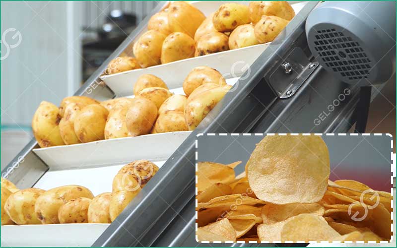 Les Étapes De Fabrication De Chips De Pomme De Terre