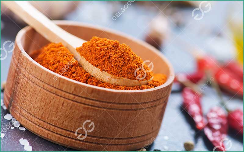 Processus De Transformation De Piment En Poudre