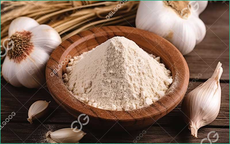 Transformation de l'ail en poudre