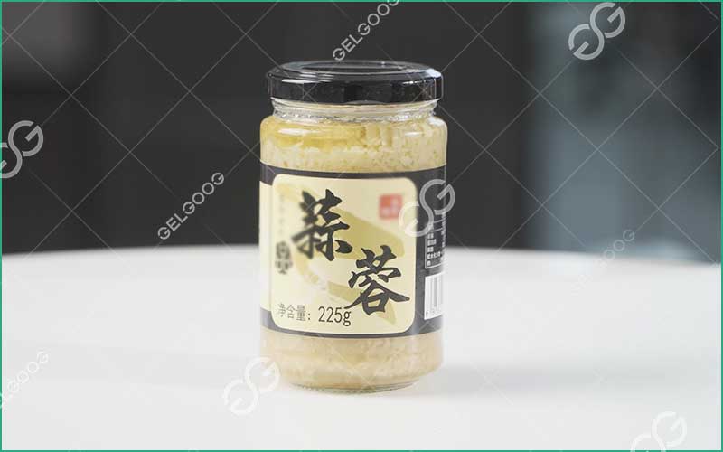 Production de pâte d'ail